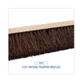 Brooms | Boardwalk BWK20118 18 in. Brush 3.25 in. Natural Palmyra Fiber Bristles Floor Brush Head image number 3
