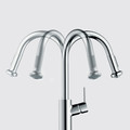 Fixtures | Hansgrohe 39840801 Axor Citterio 2-Spray Semi-Pro Kitchen Faucet (Steel Optik) image number 1