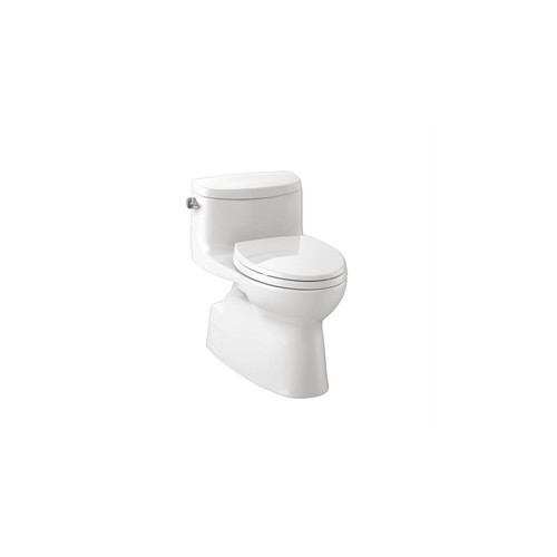 Fixtures | TOTO MS644114CEFG#01 Carolina II Elongated 1-Piece Floor Mount High Efficiency Toilet (Cotton White) image number 0