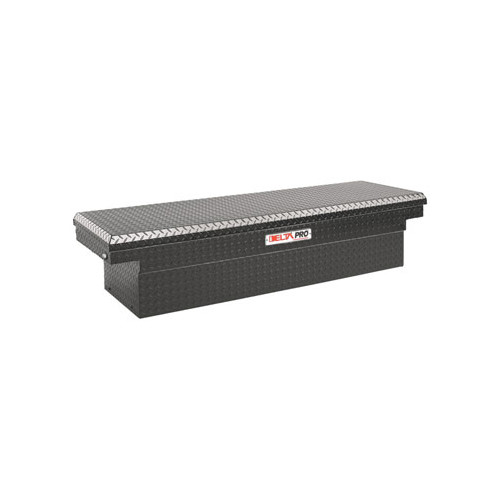 Crossover Truck Boxes | Delta PAC1582002 Aluminum Single Lid Deep Full-size Crossover Truck Box (Black) image number 0