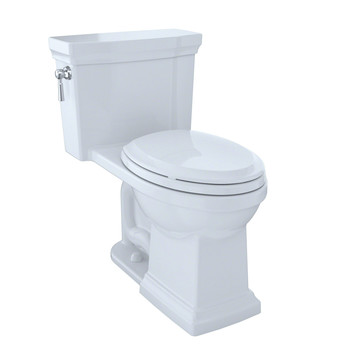  | TOTO MS814224CEFG#01 Promenade II One-Piece Elongated 1.28 GPF Universal Height Toilet (Cotton White)