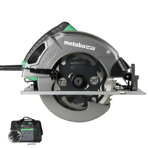 Circular Saws | Metabo HPT C7SB3M 15 Amp Single Bevel 7-1/4 in. Corded Circular Saw with Blower Function, and Aluminum Die Cast Base image number 0