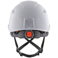 Hard Hats | Klein Tools 60150 Vented-Class C Safety Helmet with Rechargeable Headlamp - White image number 4