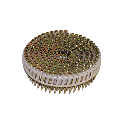 Collated Screws | Hitachi 17642 8-Gauge 2-1/2 in. Electro-Galvanized Ballistic Screws (1,000-Pack) (Plastic) image number 0