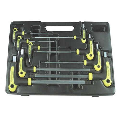 Wrenches | Astro Pneumatic 1026 9-Piece T-4 Handle Ball-Point & Hex Key Metric Wrench Set image number 0