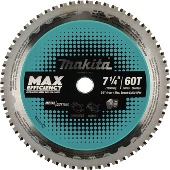 CIRCULAR SAW BLADES | Makita E-12821 7-1/4 in. 60T Carbide-Tipped Max Efficiency Saw Blade