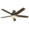 Ceiling Fans | Hunter 54170 60 in. Donegan Onyx Bengal Ceiling Fan with Light image number 7