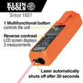 Laser Distance Measurers | Klein Tools 93LDM100C 100 ft. Compact Laser Distance Measure image number 1