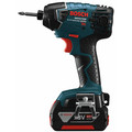 Impact Drivers | Factory Reconditioned Bosch 25618-01-RT 18V Lithium-Ion 1/4 in. Impact Driver with FatPack Batteries image number 2