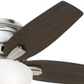 Ceiling Fans | Hunter 51082 42 in. Newsome Brushed Nickel Ceiling Fan with Light image number 2