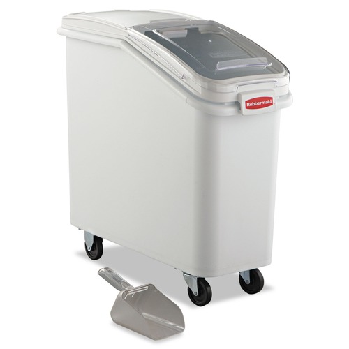 Food Trays, Containers, and Lids | Rubbermaid Commercial FG360088WHT 20.57 Gallon 13-1/8 in. x 29-1/4 in. x 28 in. ProSave Mobile Ingredient Bin - White image number 0