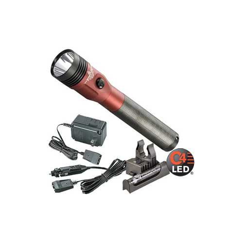 Flashlights | Streamlight 75612 Stinger LED Rechargeable Flashlight with PiggyBack Charger (Red) image number 0