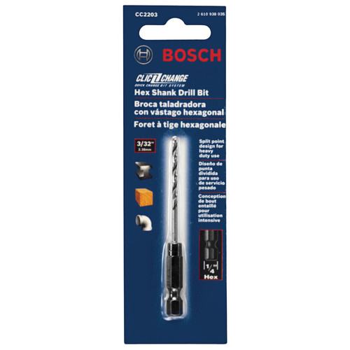 Drill Accessories | Bosch CC2203 Clic-Change Bit System for 3/8 in. and 1/2 in. Drills image number 0