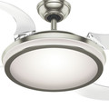 Ceiling Fans | Hunter 59085 48 in. Fanaway Brushed Chrome Ceiling Fan with Light and Remote image number 4