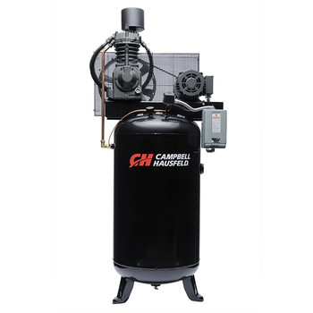  | Campbell Hausfeld 7.5 HP Two-Stage 80 Gallon Oil-Lube 3 Phase Stationary Vertical Air Compressor