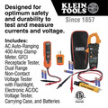 Clamp Meters | Klein Tools CL120VP Clamp Meter Electrical Test Kit image number 1