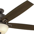 Ceiling Fans | Hunter 54170 60 in. Donegan Onyx Bengal Ceiling Fan with Light image number 9