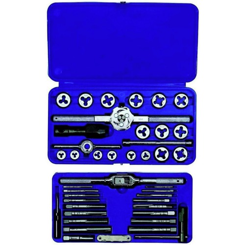 Bits and Bit Sets | Irwin Hanson 24606 41-Piece Machine Screw/Fractional Tap and Hex Die Set (41/Set) image number 0