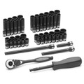 Sockets | Grey Pneumatic 89253CRD 53-Piece 1/4 in. Drive 12-Point SAE/Metric Standard and Deep Duo Impact Socket Set image number 0