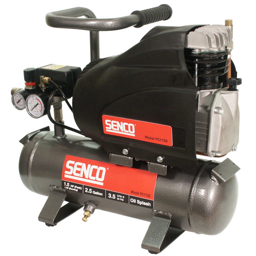 Portable Air Compressors | SENCO PC1130 1.5 HP 2.5 Gallon Oil-Lube Hand-Carry Air Compressor image number 0