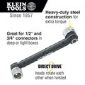 Box Wrenches | Klein Tools 56999 Conduit Locknut Wrench for 1/2 in. and 3/4 in. Connectors image number 3