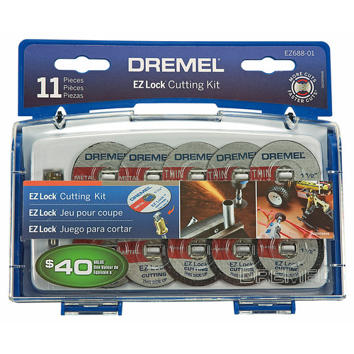 Grinding Sanding Polishing Accessories | Dremel EZ688-01 11 pc. EZ Lock Cutting Kit image number 0