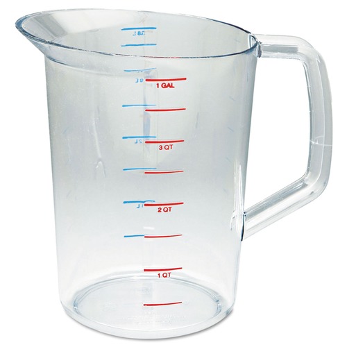  | Rubbermaid Commercial FG321800CLR Bouncer 4-Quart Measuring Cup - Clear image number 0