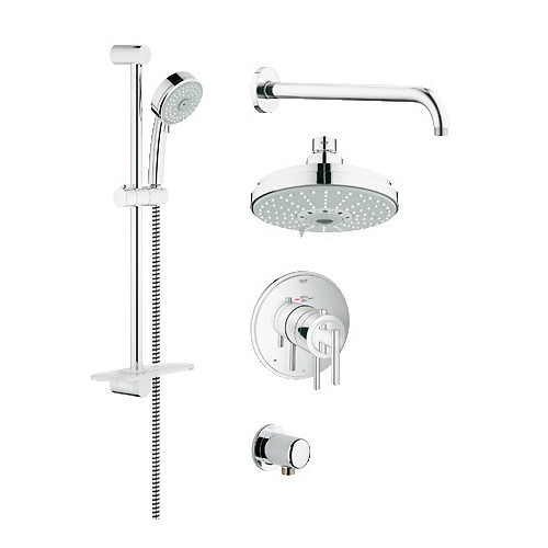 Fixtures | Grohe 35056000 GrohFlex THM Shower Set (Chrome) image number 0
