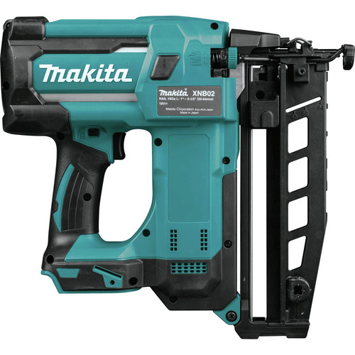 Finish Nailers | Makita XNB02Z 18V LXT Lithium-Ion Cordless 2-1/2 in. Straight Finish Nailer, 16 Ga. (Tool Only) image number 0