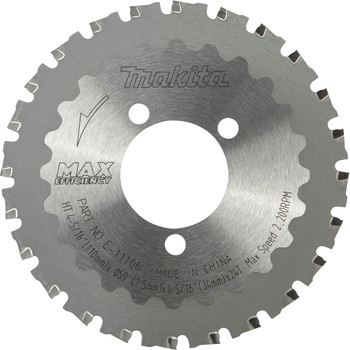 CIRCULAR SAW BLADES | Makita E-11106 4-5/16 in. 24 Tooth Max Efficiency CERMET-Tipped Cutter Blade