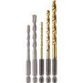 Bits and Bit Sets | Makita D-23765 5-Piece 1/4 in. Hex Shank Masonry and Metal Drill Bit Set image number 1