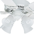 Ceiling Fans | Casablanca 55058 54 in. Panama Gallery Architectural White Ceiling Fan with Light and Remote image number 5
