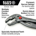 Pliers | Klein Tools D504-10B Quick-Adjust Klaw 10 in. Pump Pliers image number 1