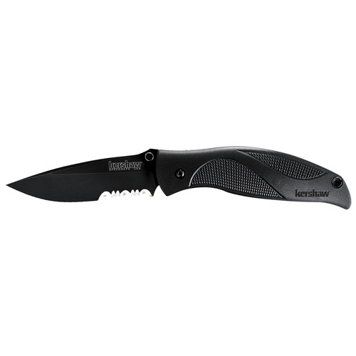 Knives | Kershaw Knives 1550ST Blackout K.O. Whirlwind Knife (Serrated) image number 0