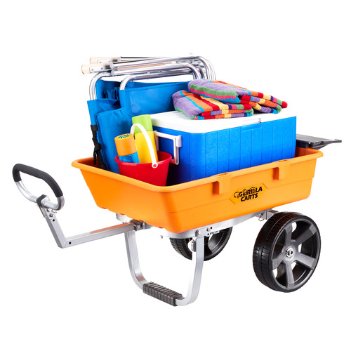 Gorilla Carts GCO5BCH Poly Outdoor Beach Cart