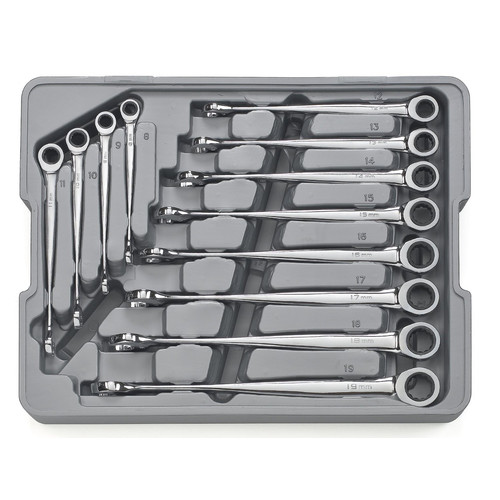 Ratcheting Wrenches | GearWrench 85888 12-Piece XL X-Beam Metric Combination Ratcheting Wrench Set image number 0