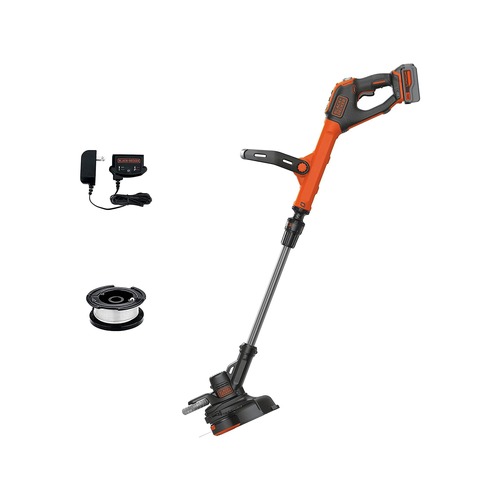 String Trimmers | Black & Decker LSTE523 20V MAX EASYFEED 2-Speed Lithium-Ion 12 in. Cordless String Trimmer/Edger Kit (3 Ah) image number 0