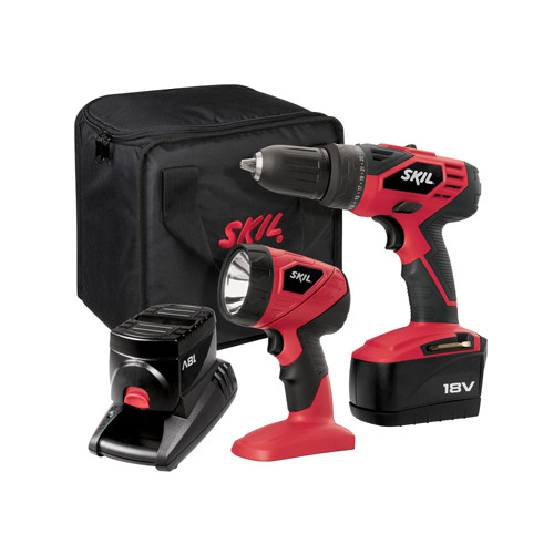 Drill Drivers | Factory Reconditioned SKILSAW 2888-02-RT 18V Lithium-Ion Variable Speed 1/2 in. Cordless Drill Driver Kit with Flashlight (1.2 Ah) image number 0