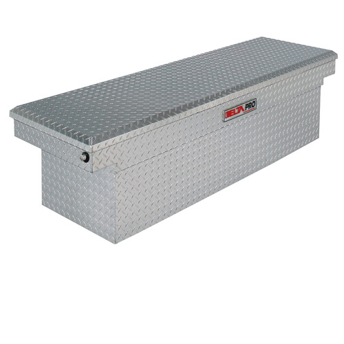 Crossover Truck Boxes | Delta PAC1585000 Aluminum Single Lid Super Deep Full-size Crossover Truck Box (Bright) image number 0