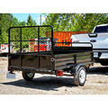 Utility Trailer | Detail K2 MMT5X7-DUG 5 ft. x 7 ft. Multi Purpose Utility Trailer Kits with Drive Up Gate (Black Powder-Coated) image number 6