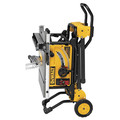 Table Saws | Dewalt DWE7499GD 10 in. 15 Amp Site-Pro Compact Jobsite Table Saw with Guard Detect and Rolling Stand image number 1