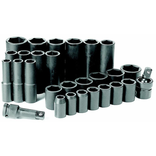 Sockets | Grey Pneumatic 1328RD 28-Piece 1/2 in. Drive 6-Point SAE Standard and Deep Impact Socket Set image number 0