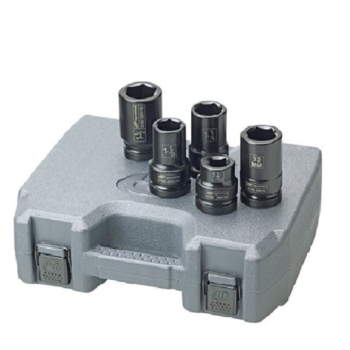 Socket Sets | Ingersoll Rand SK8C5T 5 pc. 1 in. Dr. Combo SAE and Metric Deep Truck Service Socket Set image number 0
