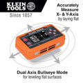 Levels | Klein Tools 935DAGL 4.57 in. x 1.36 in. x 2.48 in. Programmable Angles Digital Level with 2 Batteries (AA) image number 1