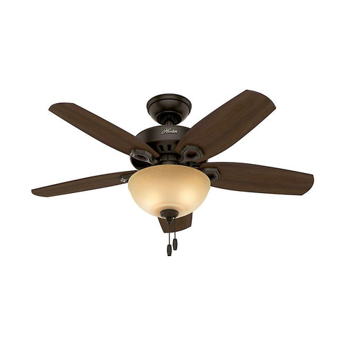 Ceiling Fans | Hunter 52218 42 in. Builder Small Room New Bronze Ceiling Fan with Light image number 0
