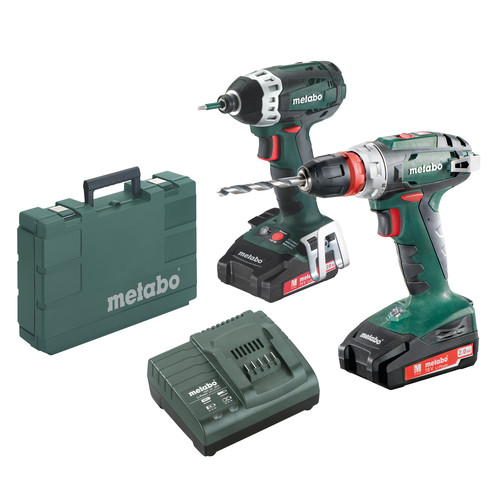 Combo Kits | Metabo BS18Q + SSD18 LTX 200 18V 2.0 Ah Cordless Lithium-Ion 3/8 in. Drill Driver and 1/4 in. Impact Driver Combo Kit image number 0