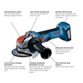 Angle Grinders | Factory Reconditioned Bosch GWX18V-8N-RT 18V Brushless Lithium-Ion 4-1/2 in. Cordless X-LOCK Angle Grinder (Tooly Only) image number 1