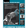 Reciprocating Saws | Factory Reconditioned Makita JR3070CT-R 1-1/4 in. AVT Reciprocating Saw Kit image number 4