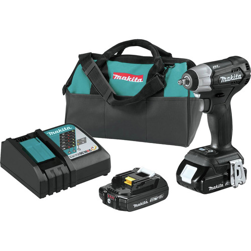 Impact Wrenches | Makita XWT12RB 18V LXT 2.0 Ah Lithium-Ion Sub-Compact Brushless Cordless 3/8 in. Sq. Drive Impact Wrench Kit image number 0