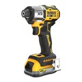 Impact Drivers | Dewalt DCF845D1E1 20V MAX XR Brushless 1/4 in. Cordless 3-Speed Impact Driver Kit image number 1